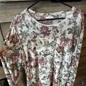 Maurices Multicolor Floral Blouse